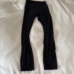 Lululemon Black Leggings with design on ends